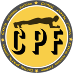 A logo for a gym called central park fitness