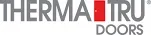 The logo for therma tru doors is shown on a white background.