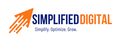 A logo for a company called simplified digital