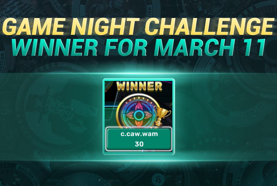 Closed Beta KOGs: SLAM! Game Night Challenge Winner for March 11