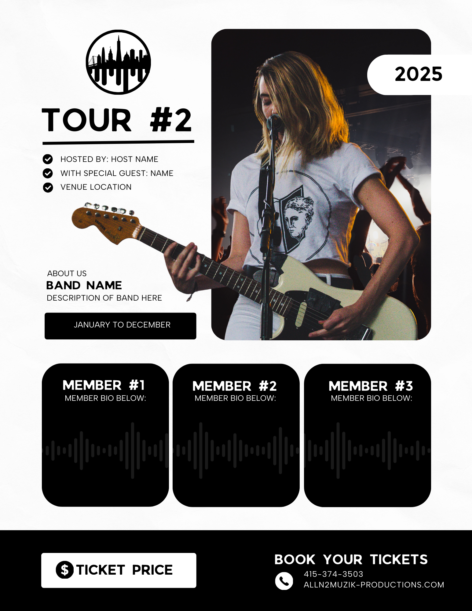 All N2 Muzik Productions Tour Example