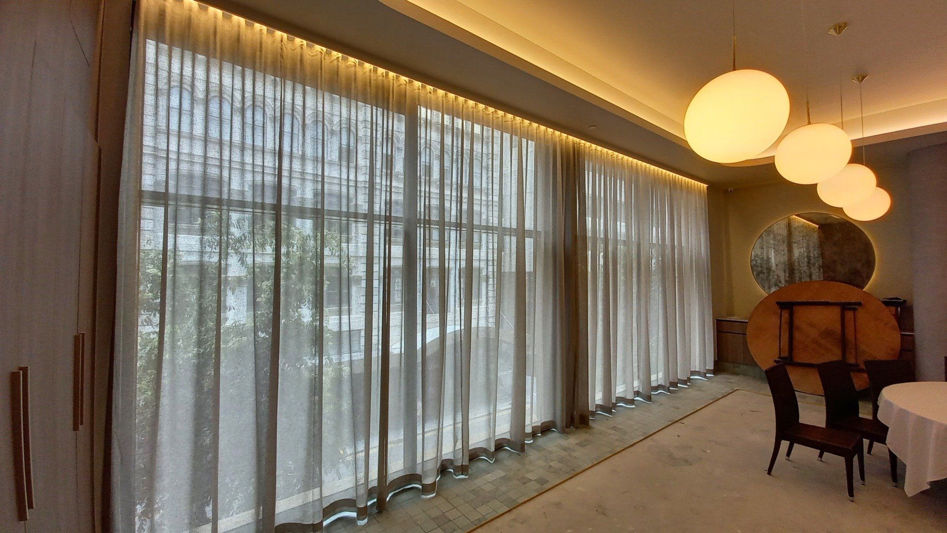 Wave Fold Curtains — Slacks Creek, QLD — Nice Blinds