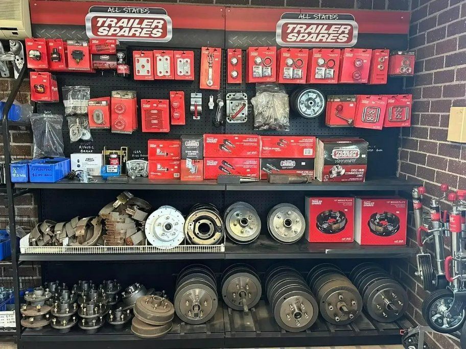 A Display of Trailer Spares and Parts in A Store — North Coast Steel in South Kempsey, NSW