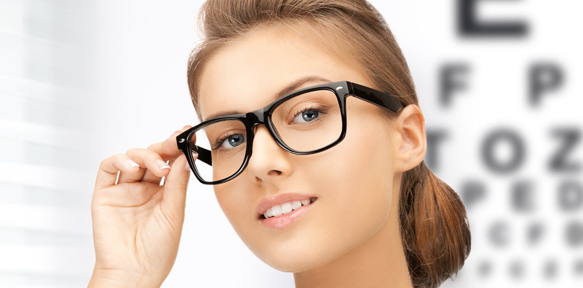 Lady wearing specs