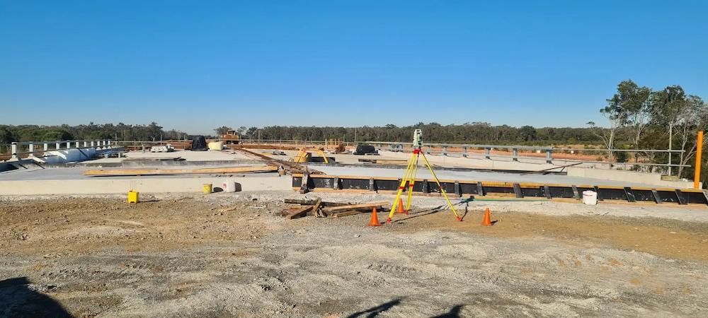 A Large Construction Site With a Blue Sky — Coastal Surveying Group Pty Ltd in Baringa, QLD