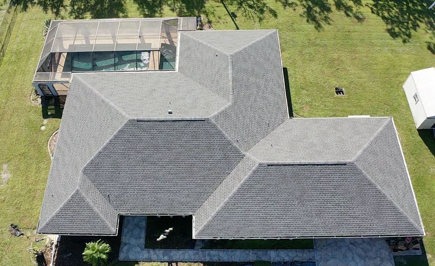 Shingle Roof Aerial After