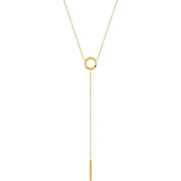 14kt drop necklace