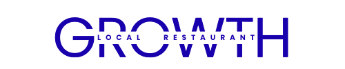 Logo of Local Restaurant Growth. Blue letters 