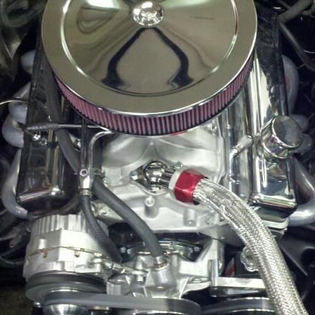 Chrome Engine with an Air Filter - Custom Performance Center Auto Repair & Towing