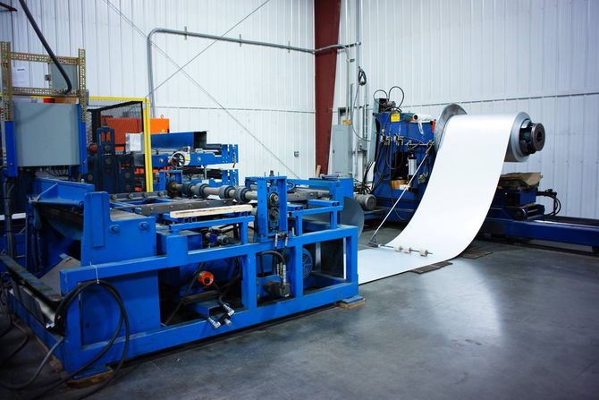 A machine used by a metal fabrication company serving Anchorage, AK