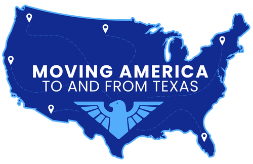 Blue map of the US with pinpoints and text