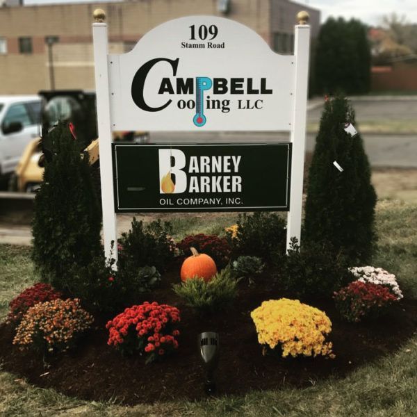 Barney Barker  Campbell Cooling Sign