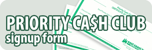 PRIORITY CA$H CLUB Signup Form