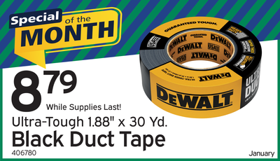 DeWalt Ultra-Tough Duct Tape, 2in x 30yd