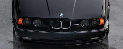 clean black BMW front end