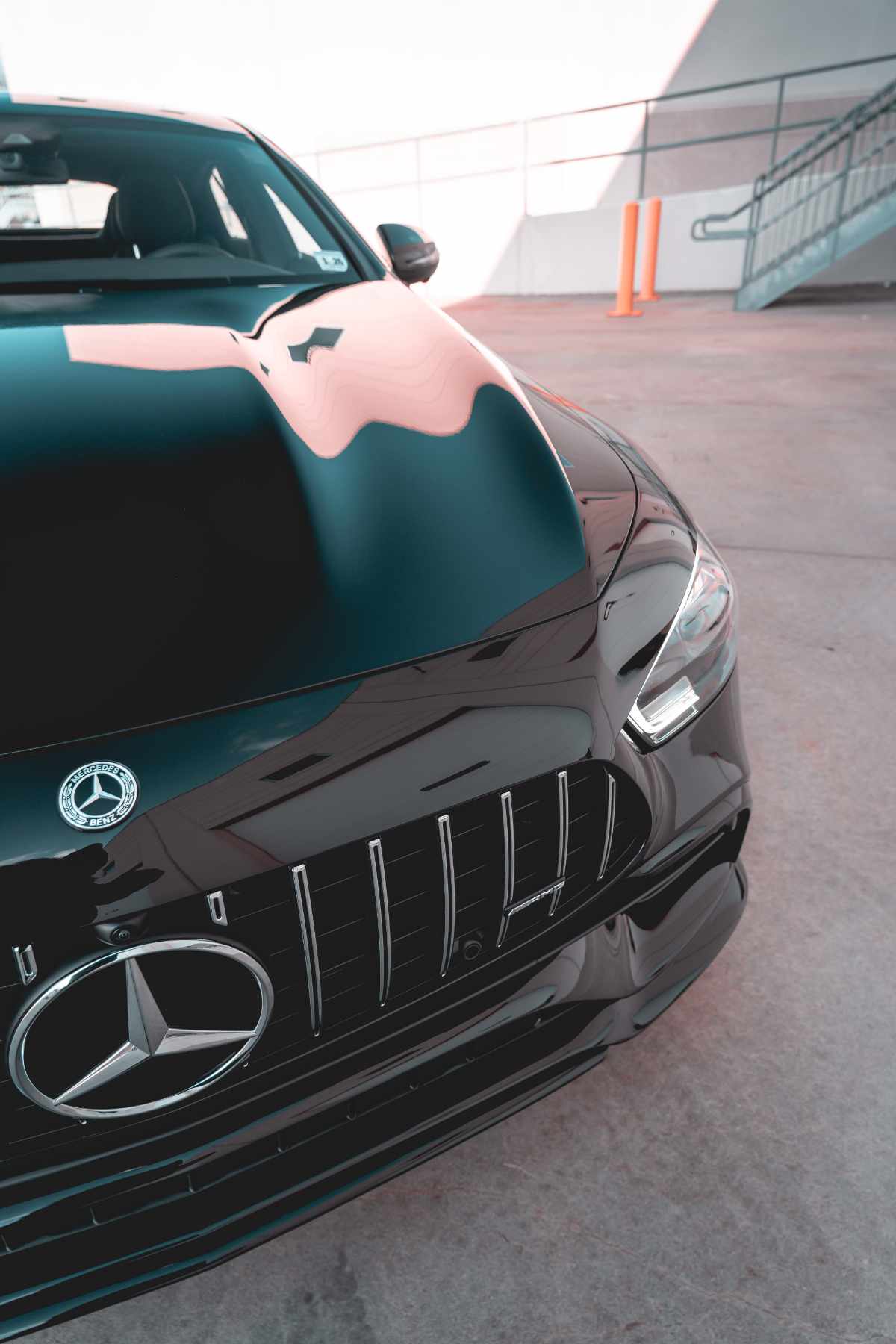 a set of gold wheels and tires on a concrete floor