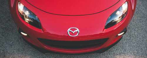 clean red mx5 front end