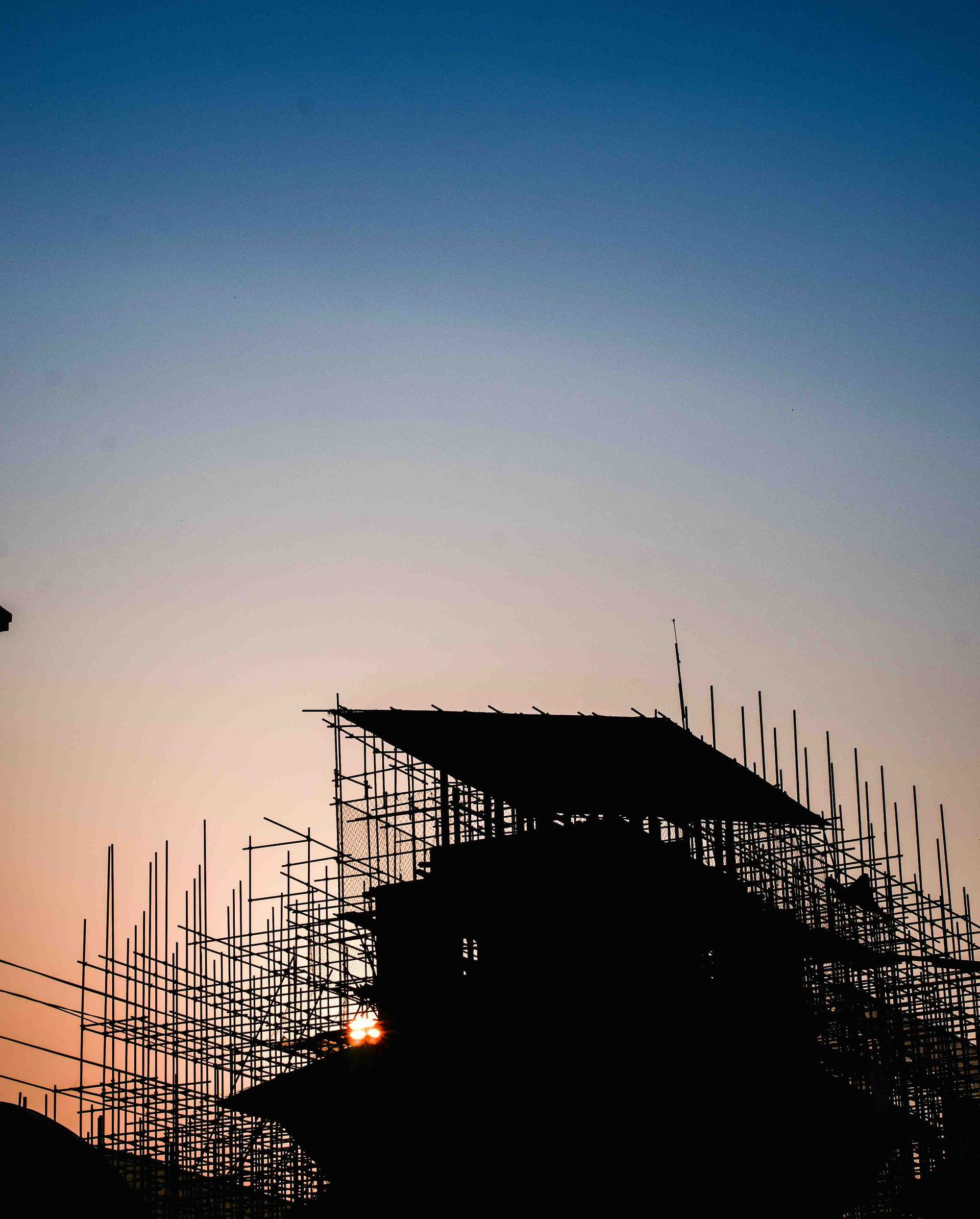 Lanson Partners team posing for a picture while sitting at a table