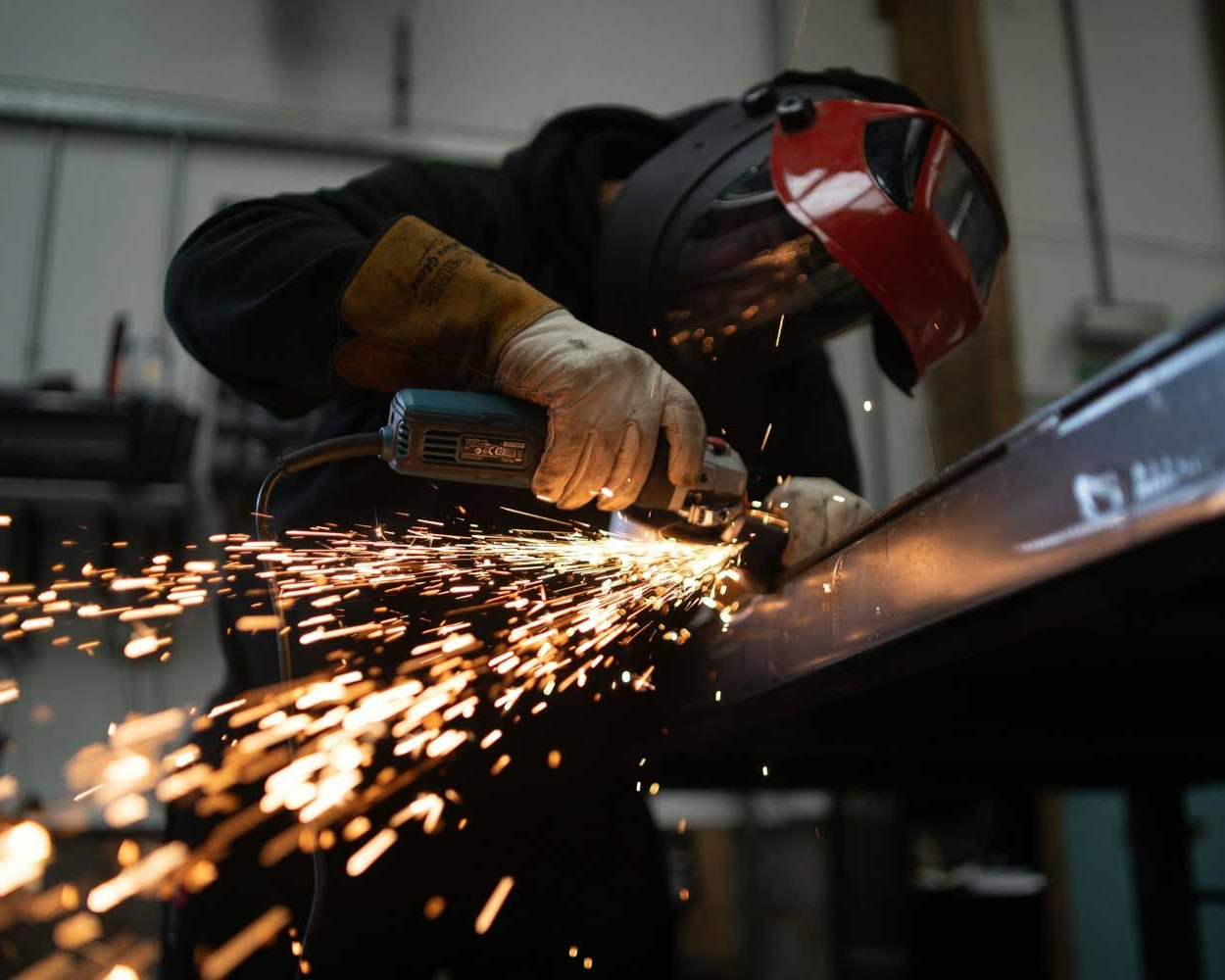 Lanson Partners team posing for a picture while sitting at a table