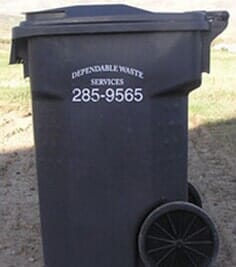 Trash Containers | Parachute, CO | Dependable Waste Services