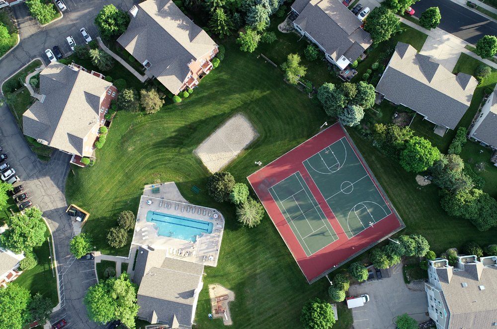 Aerial Drone Photography of A Backyard