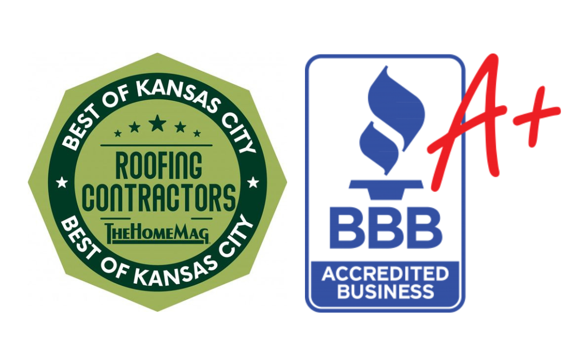 Logos for a roofing contractor. Includes