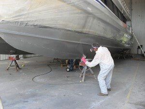 Painting a ship — Marine vessel in Cardwell QLD