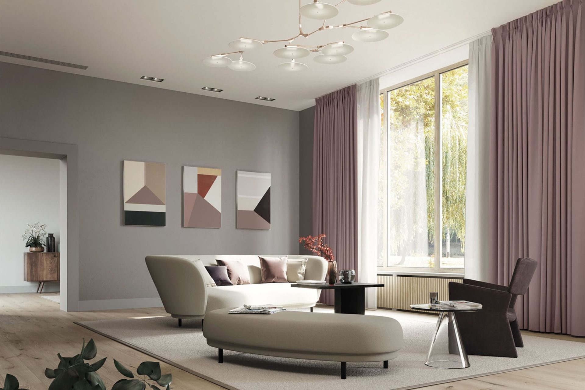 ambienti con tende tecniche