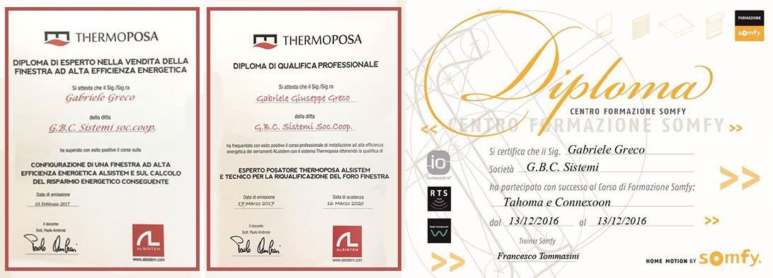 attestato posa infissi