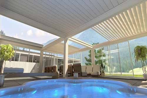 tenda bioclimatica per piscina