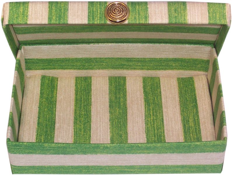 Green Striped Gift Box