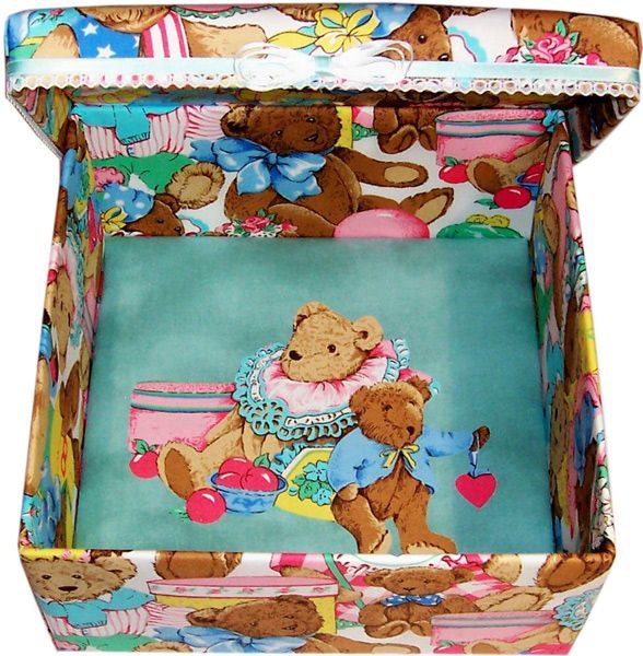 Party Teddy Keepsake Box