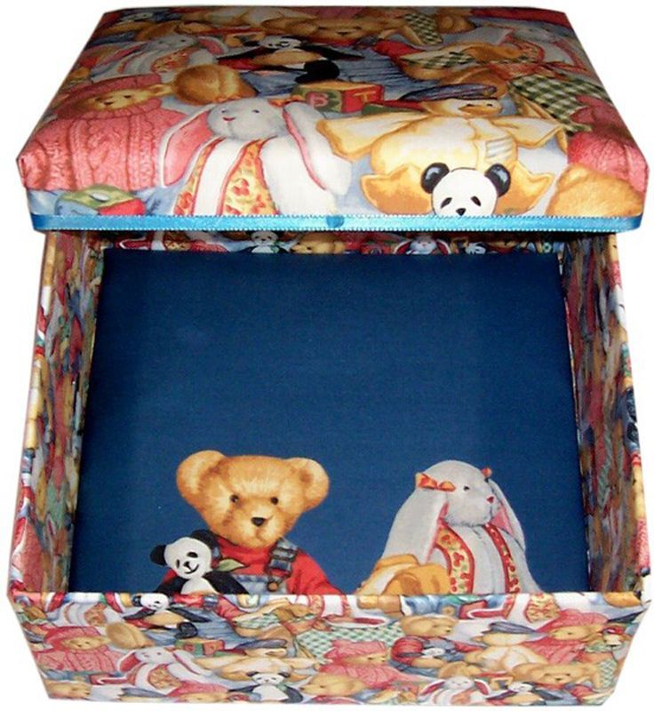 Blue Jean Teddy Keepsake Box