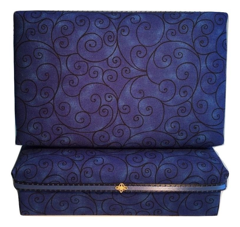 Dark Blue Scrolls Gift Box