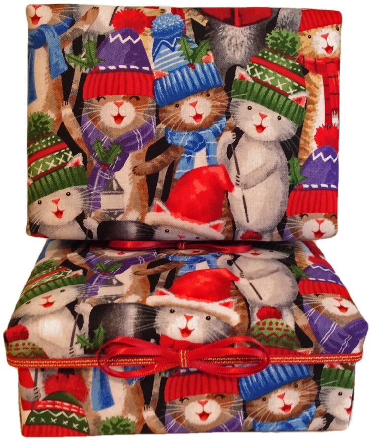 Caroling Christmas Cats Gift Box