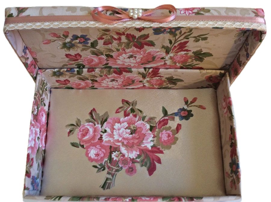 Dusty Rose Floral Gift Box