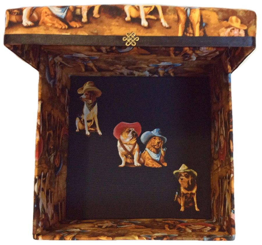 Western Dogs Keepsake Box