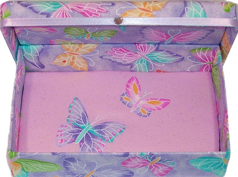 Lavender Sparkle Butterfly Gift Box
