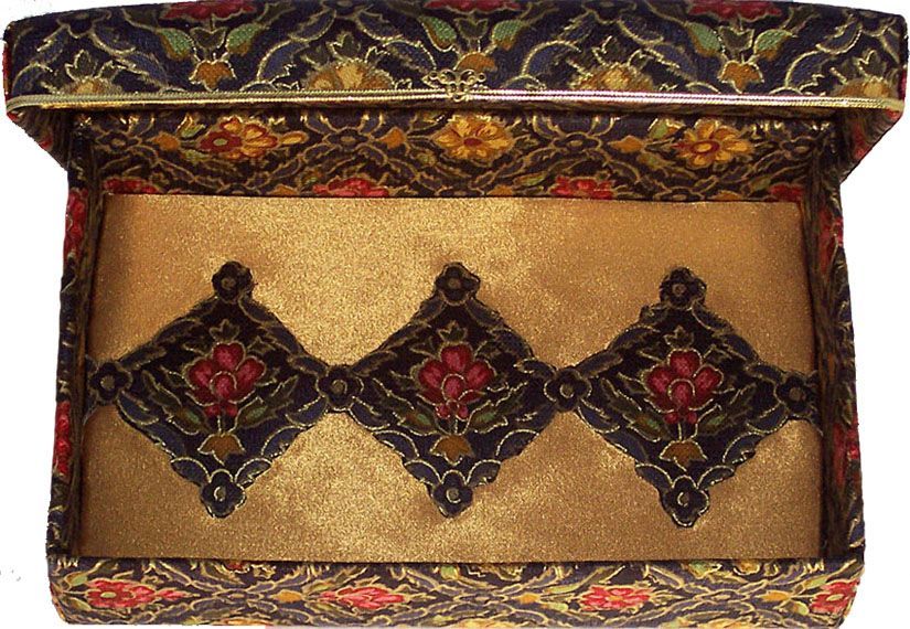 Midnight Blue French Provincial Floral Gift Box