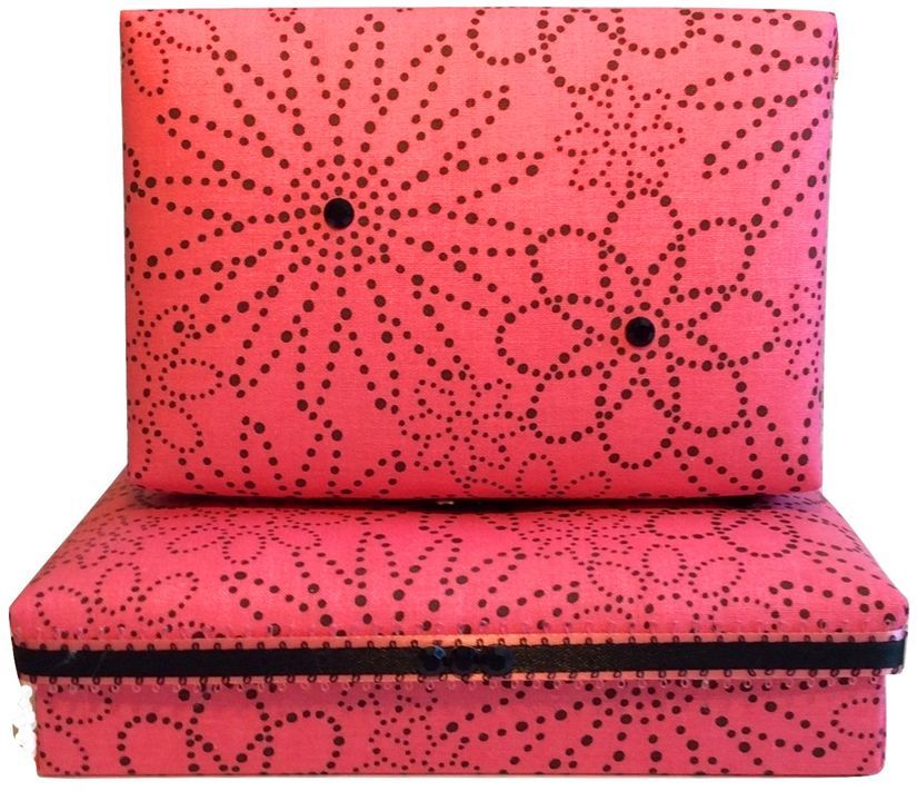 Pink Floral Polka Dots Gift Box