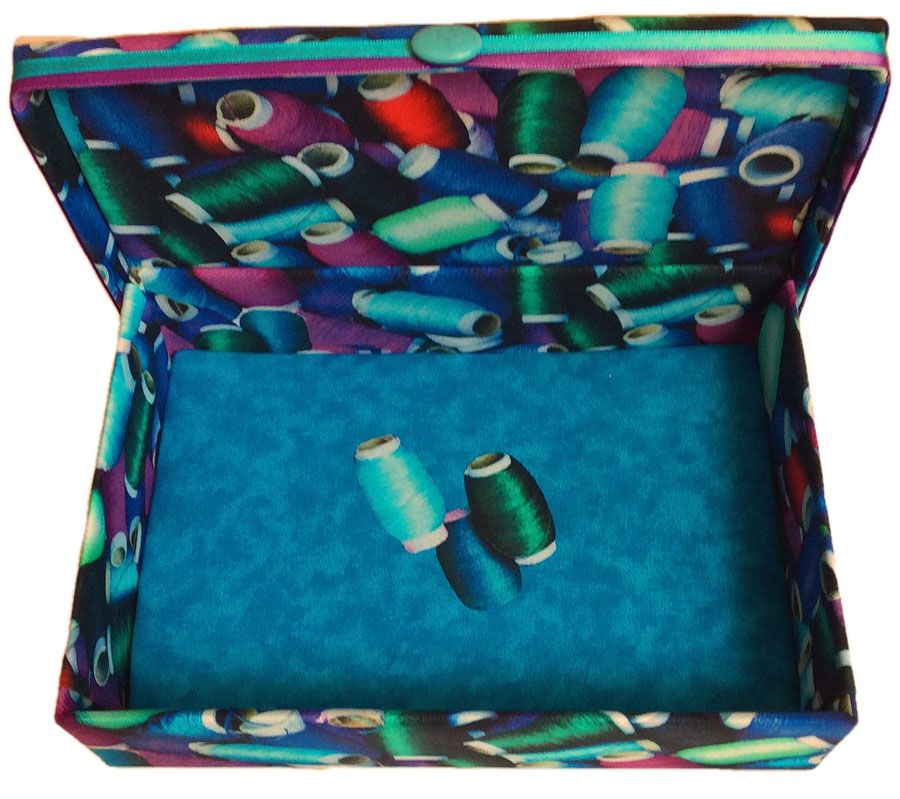 Colorful Spools of Thread Gift Box