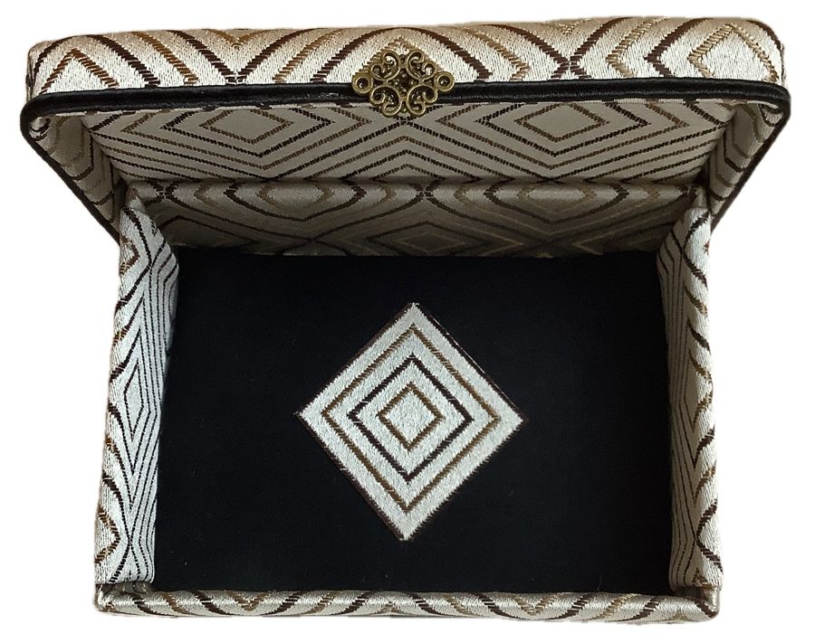 Taupe, Brown & Gold Diamonds Gift Box