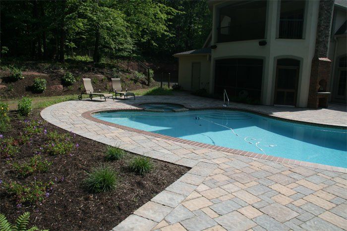 Near Pool Hardscapes — Wide Space Pool in Marietta, PA