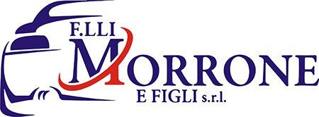 Logo di F.LLI Morrone e Figli srl in blu e rosso con il profilo stilizzato di un camion.