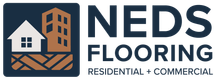 The neds flooring logo is a residential and commercial flooring company.