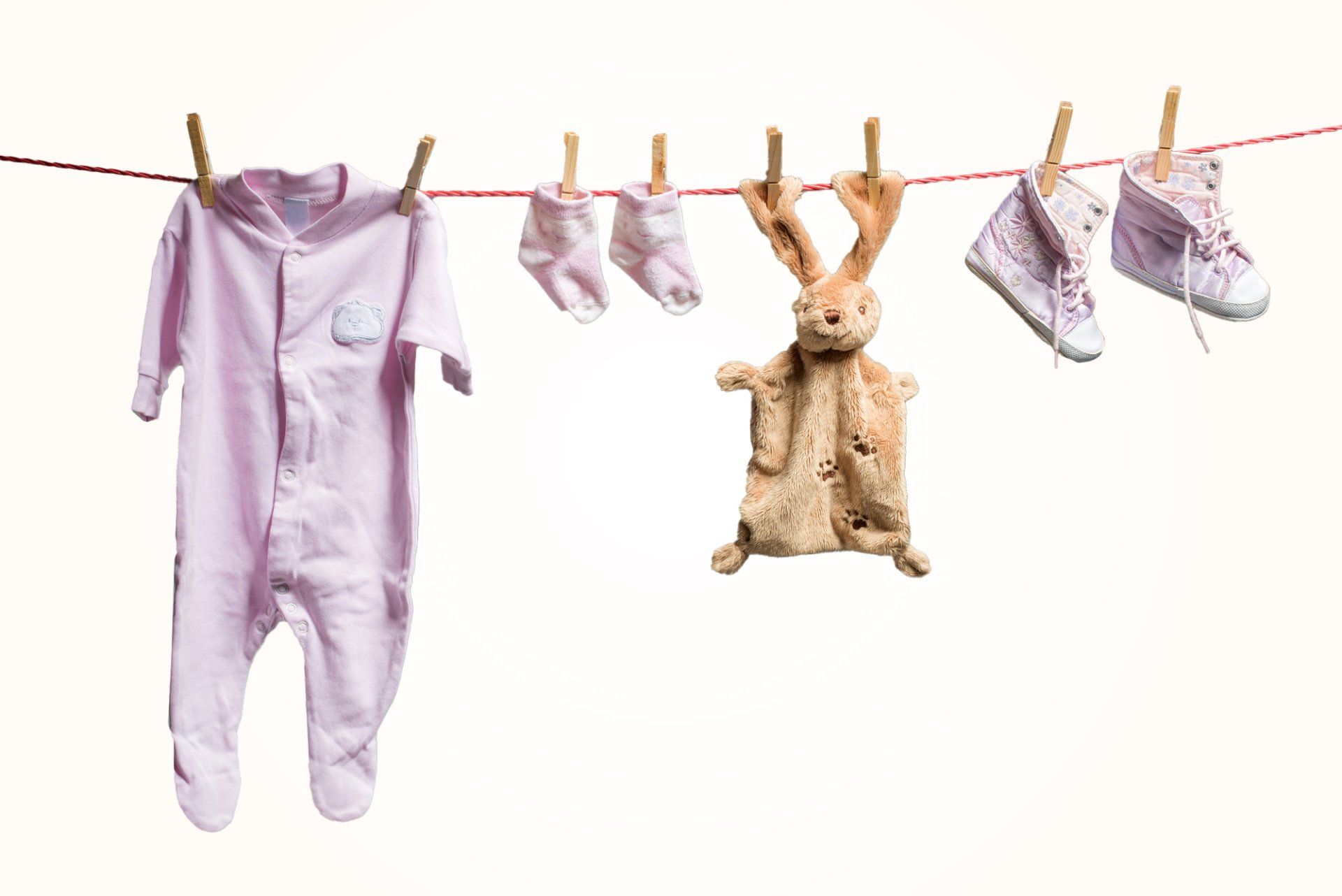 baby clothes on clothesline