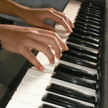 Piano keyboard playing
