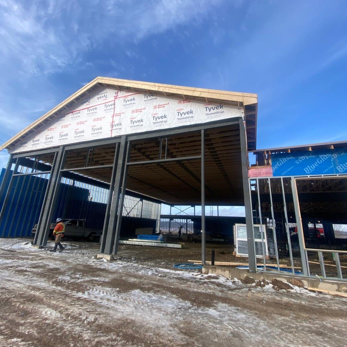 framing and sheeting installation