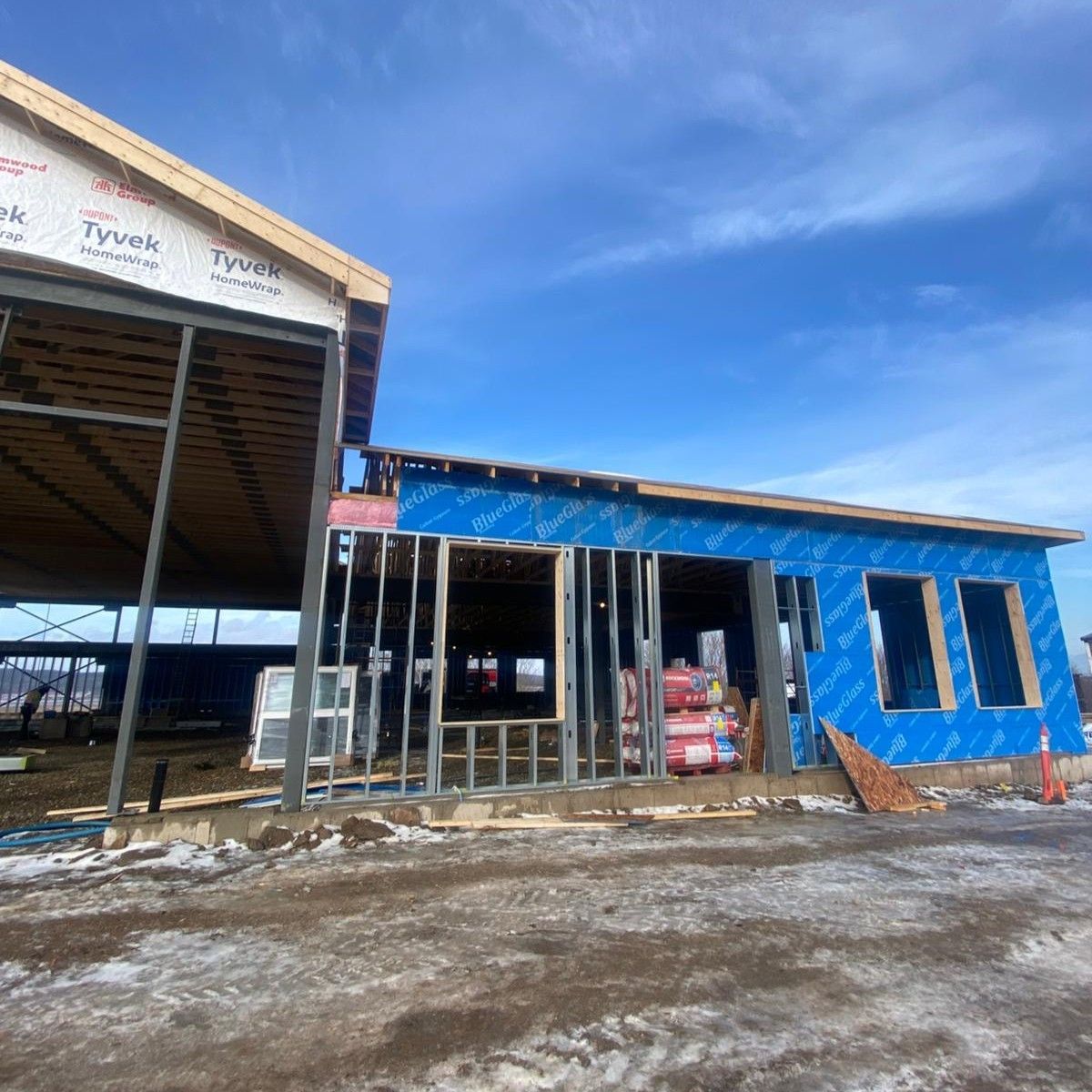 framing and sheeting installation