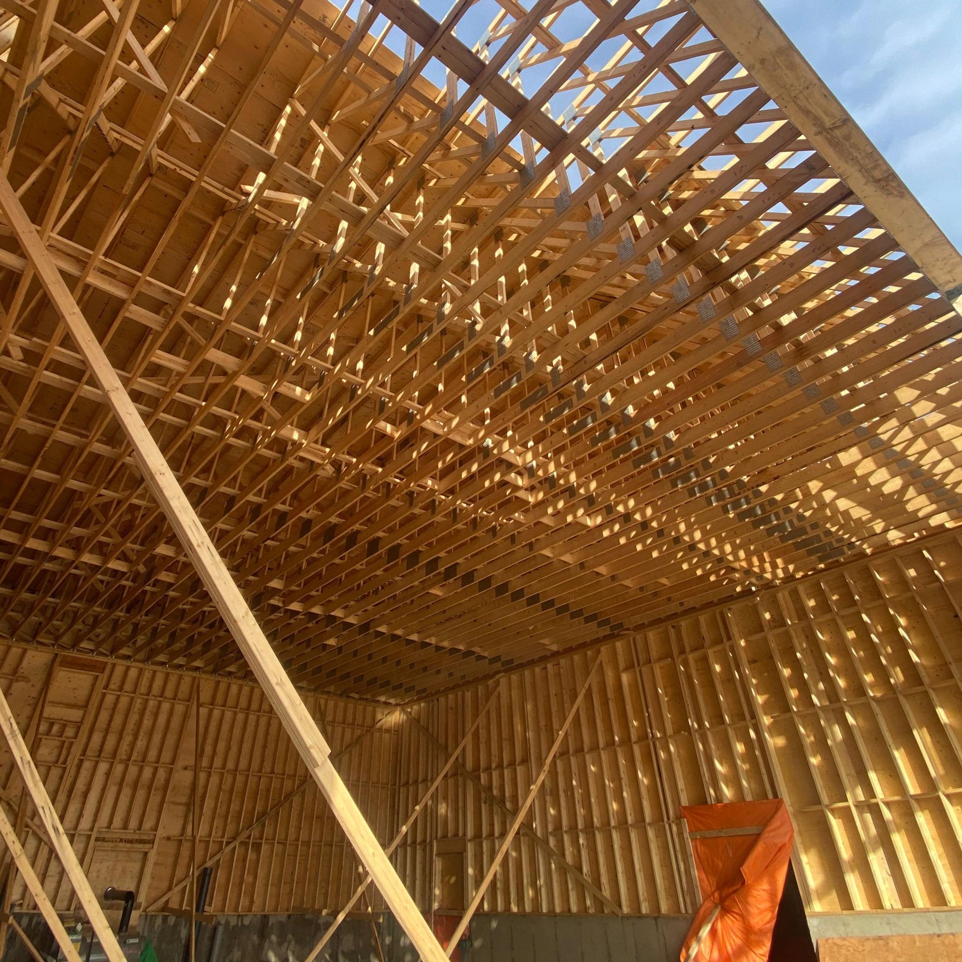 Framing work by PLG Builders in grande digue